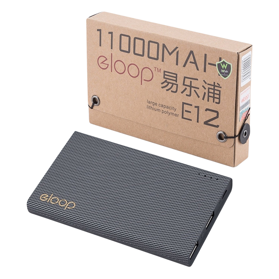[HCM]Pin Sạc Dự Phòng Eloop E12 11.000 mAh - Hãng Phân Phối Chính Thức