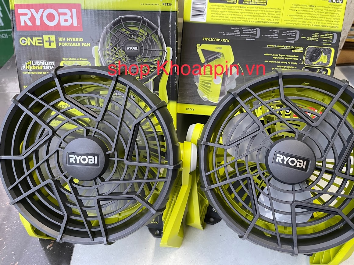 Quạt ryobi new 18v
