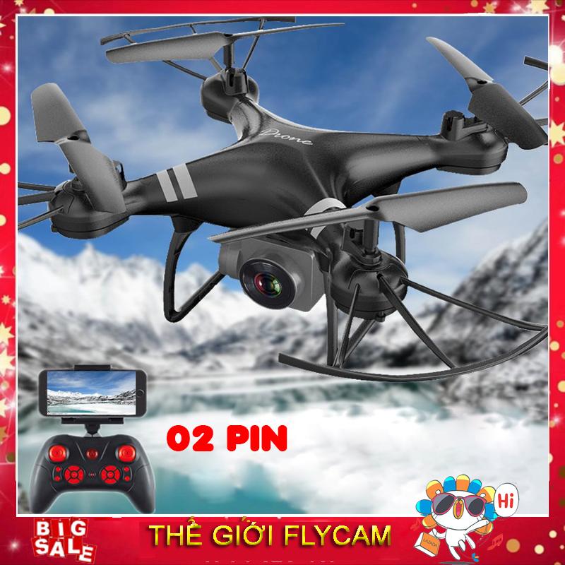 [Bộ 02 Pin] Máy bay Flycam KY101 Cao cấp, kết nối Wifi với điện thoại Có tay cầm điều khiển từ xa ,Flycam giá rẻ, máy bay điều khiển từ xa, máy bay chụp ảnh mini