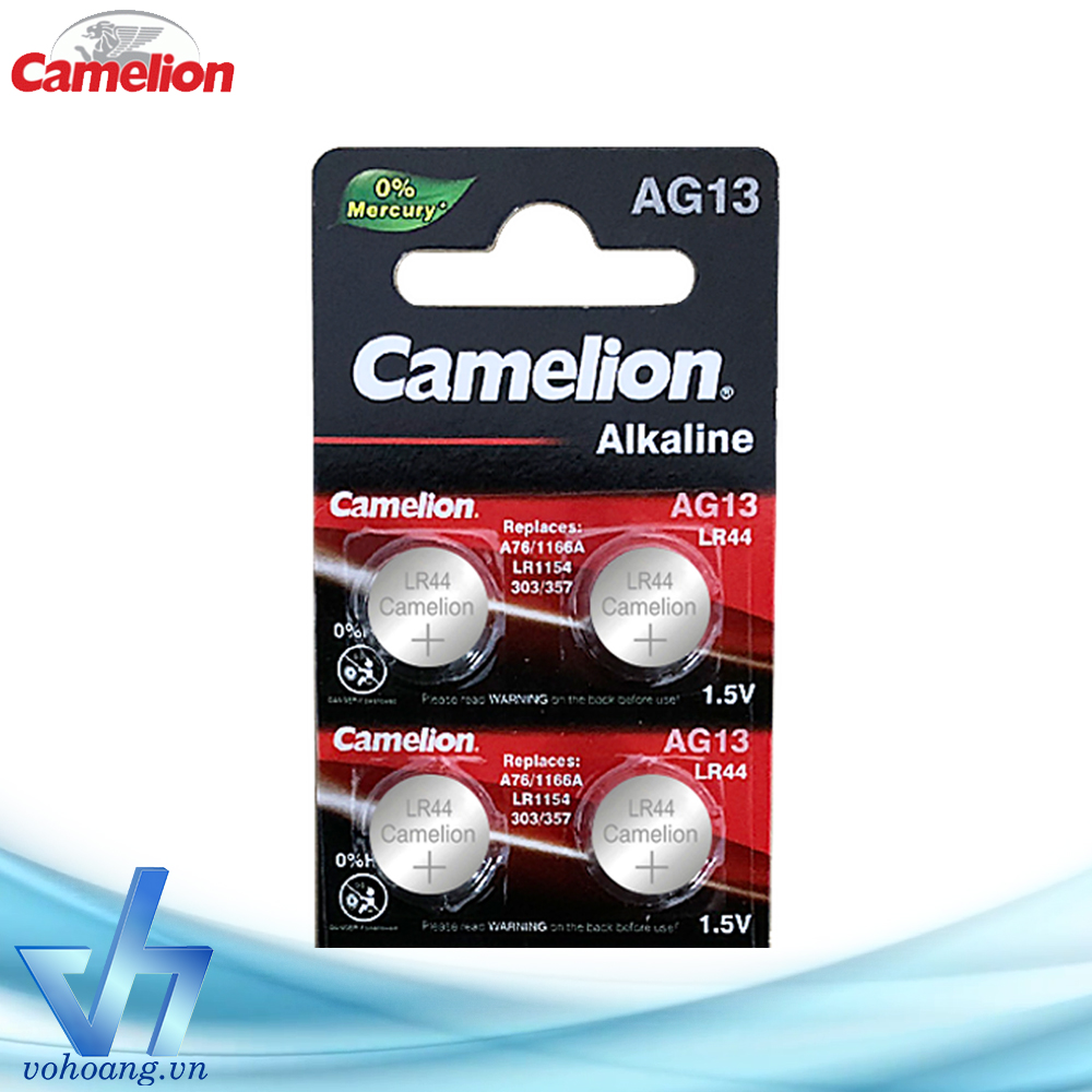 4 pin camelion alkaline lr44 - pin gắn máy tính, đồng hồ, đồ chơi, ...