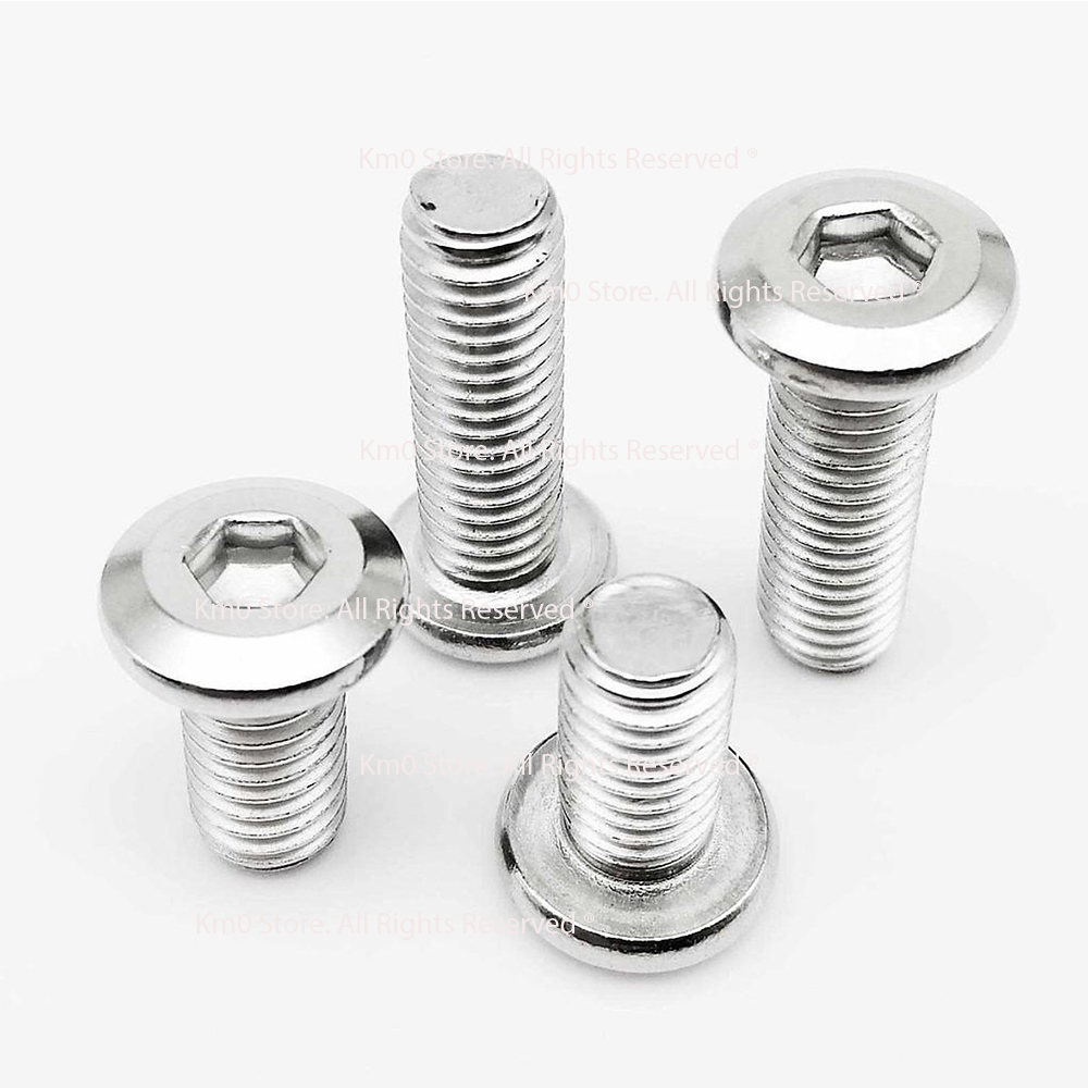 Bulong lục giác chìm đầu dẹp size m8 inox 304 m113189