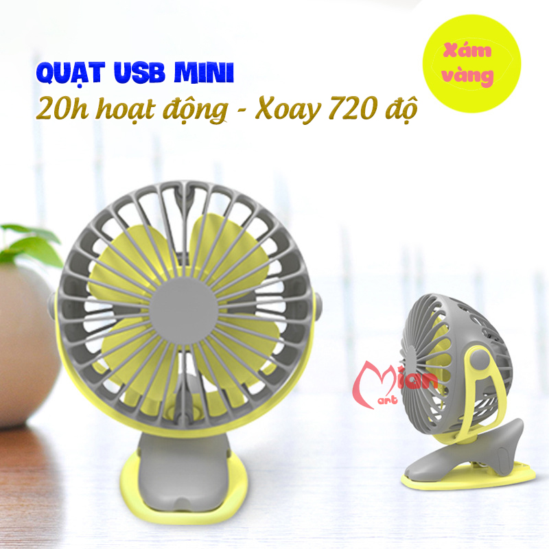 Quạt tích điện - Quạt mini tích điện - Quạt để bàn tích điện mini - Quạt mini - Quạt tích điện mini - Mian Mart