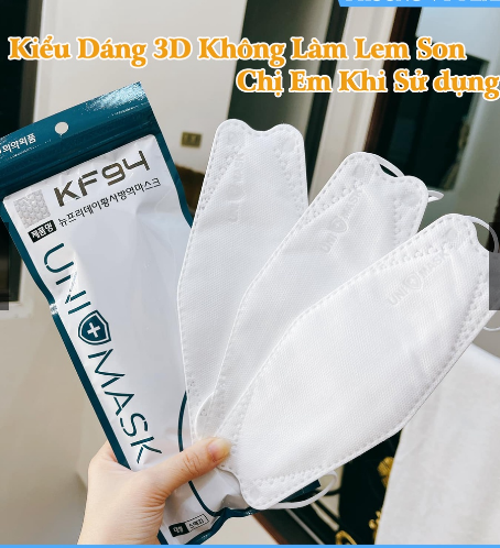 10 chiếc khẩu trang kf94 unimask mask 4 lớp kháng khuẩn hàng cao cấp