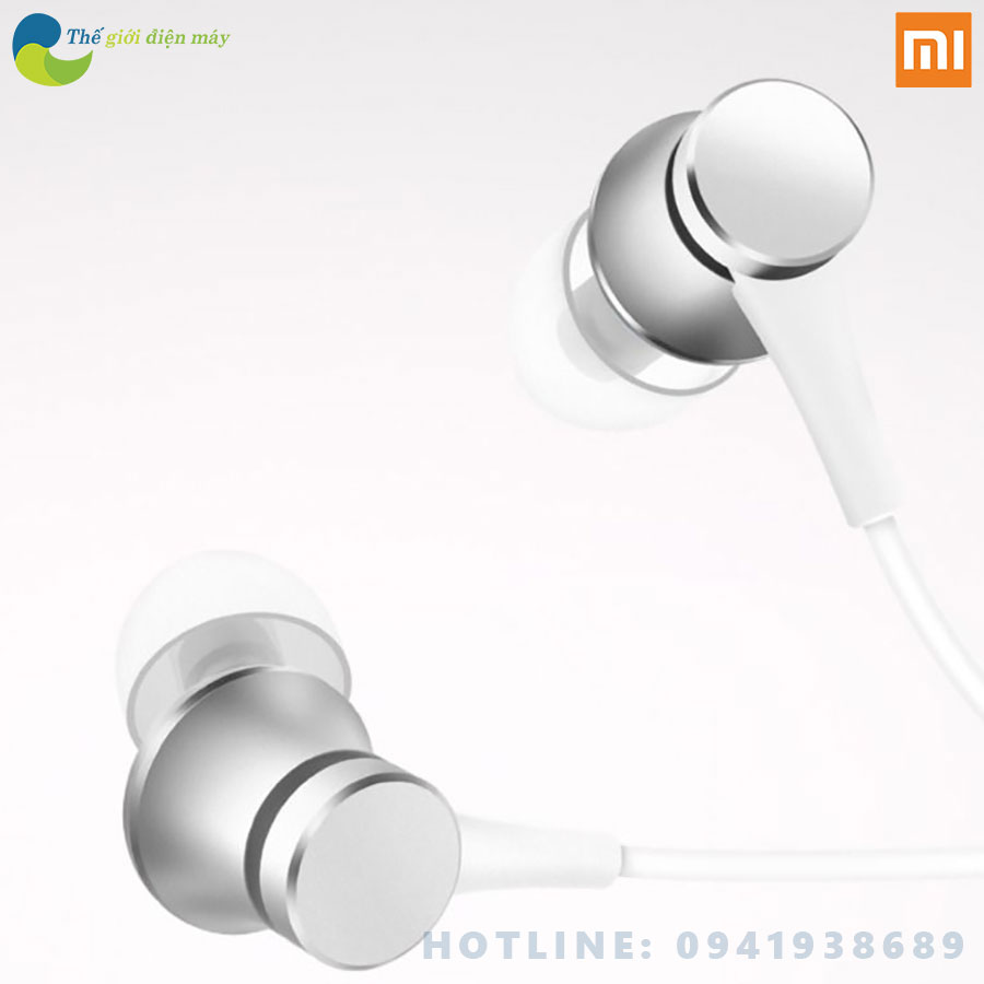 Tai nghe Xiaomi mi basic jack 3.5mm có mic vỏ nhôm nguyên khối - Phân phối bởi Digiword - Bảo hành 6 tháng - Shop Thế giới điện máy