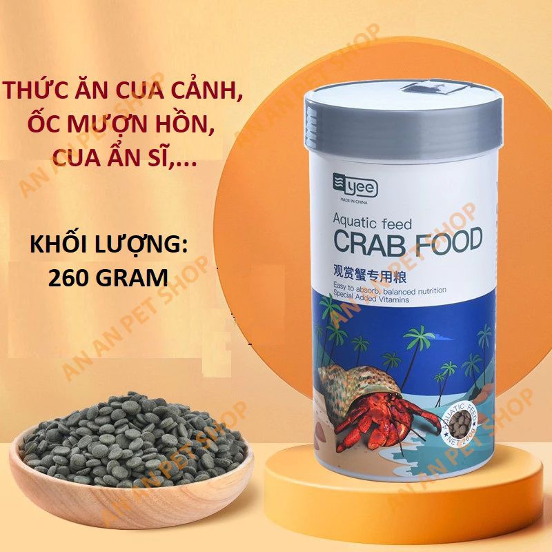 Thức ăn cho Ốc Mượn Hồn , bò sát, cua kiểng