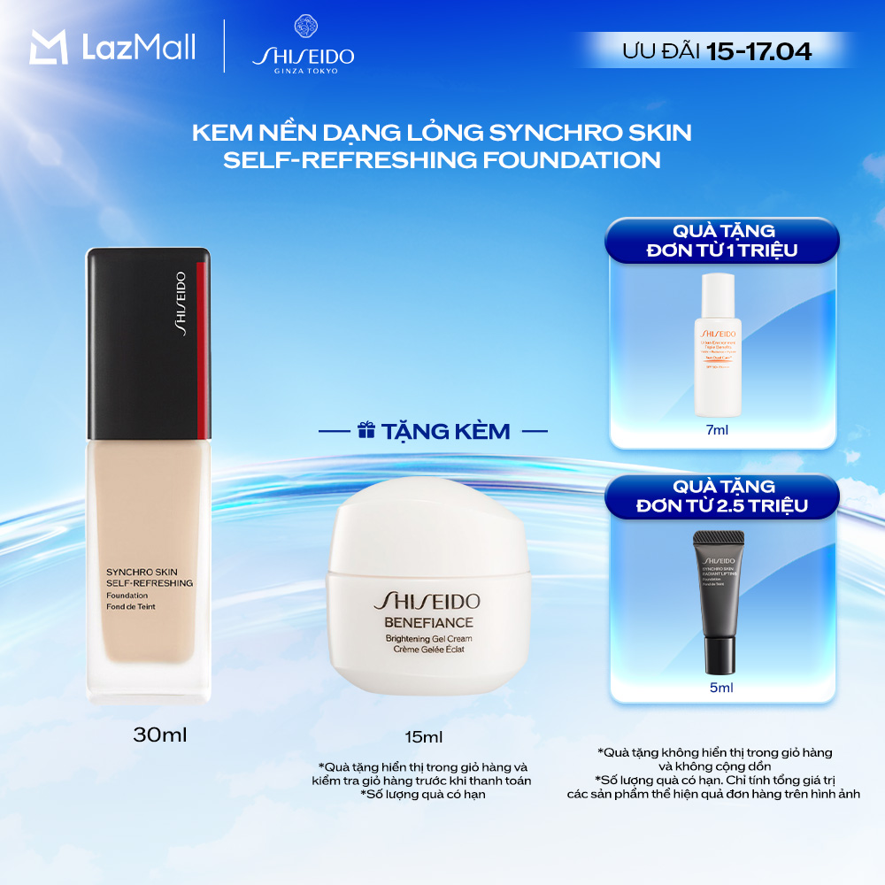 Kem nền Shiseido Synchro Skin Self-Refreshing Foundation 30ml