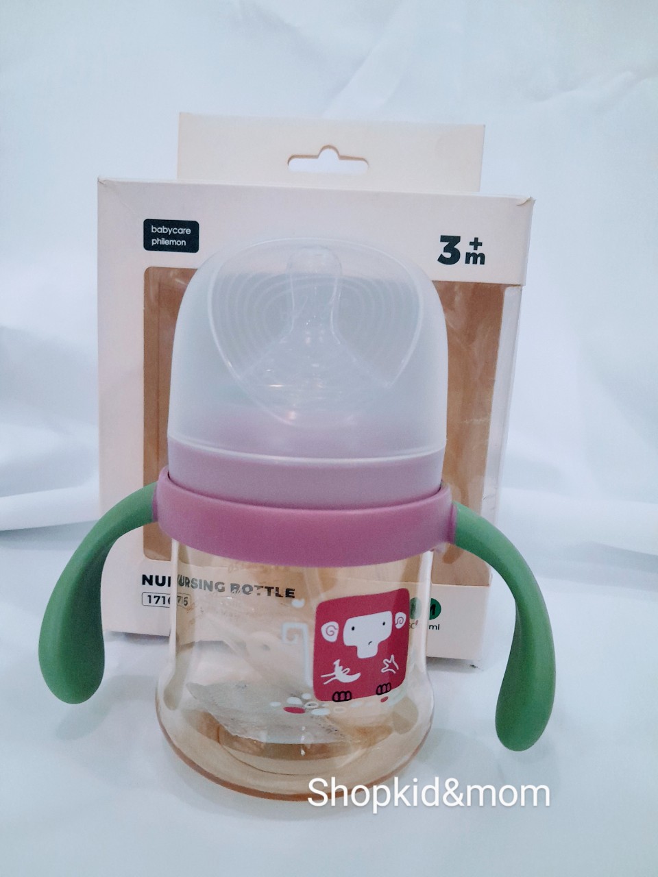 Bình sữa PPSU babycare 160ml có tay cầm cho bé