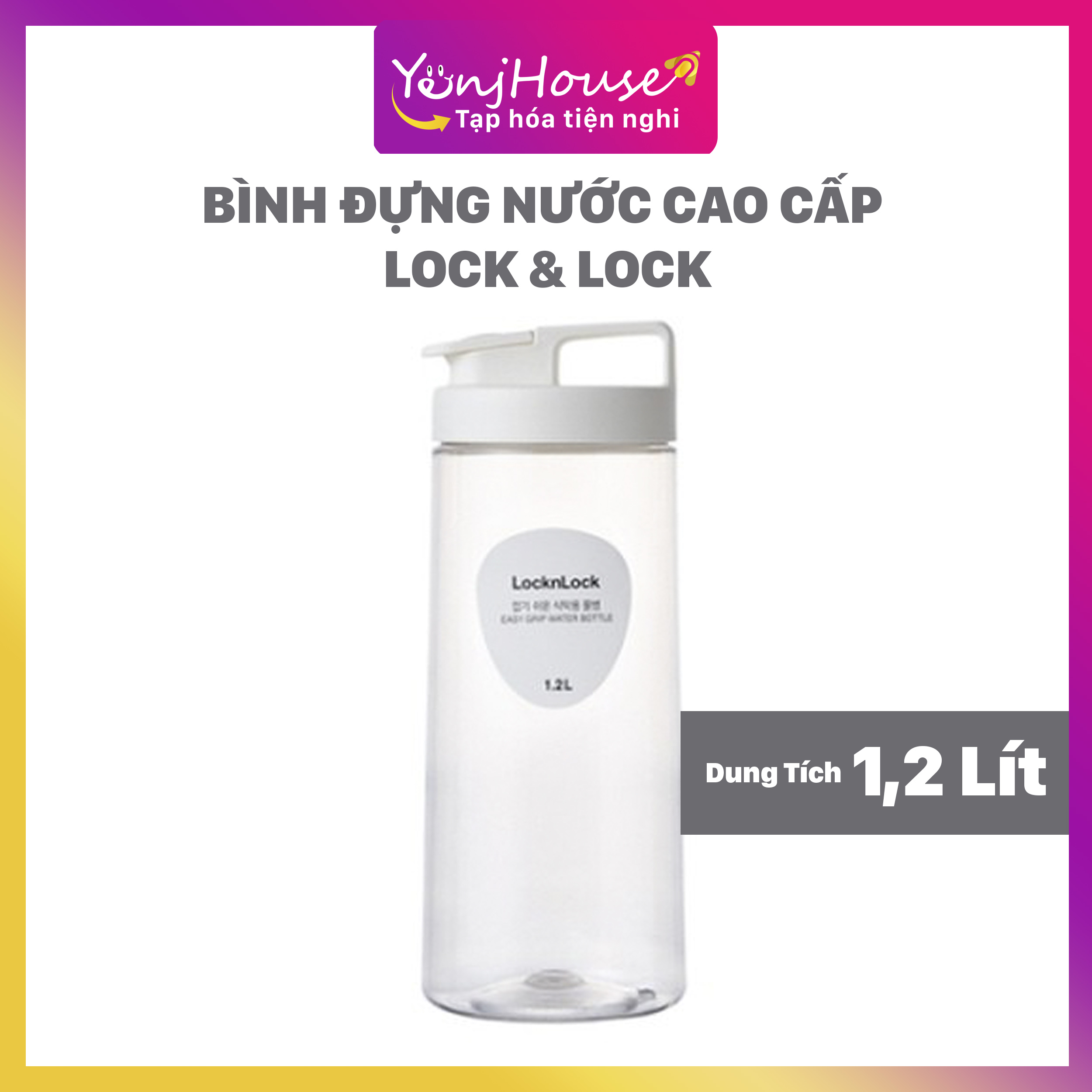 Bình đựng nước cao cấp lock & lock 1,2l - yenjhouse