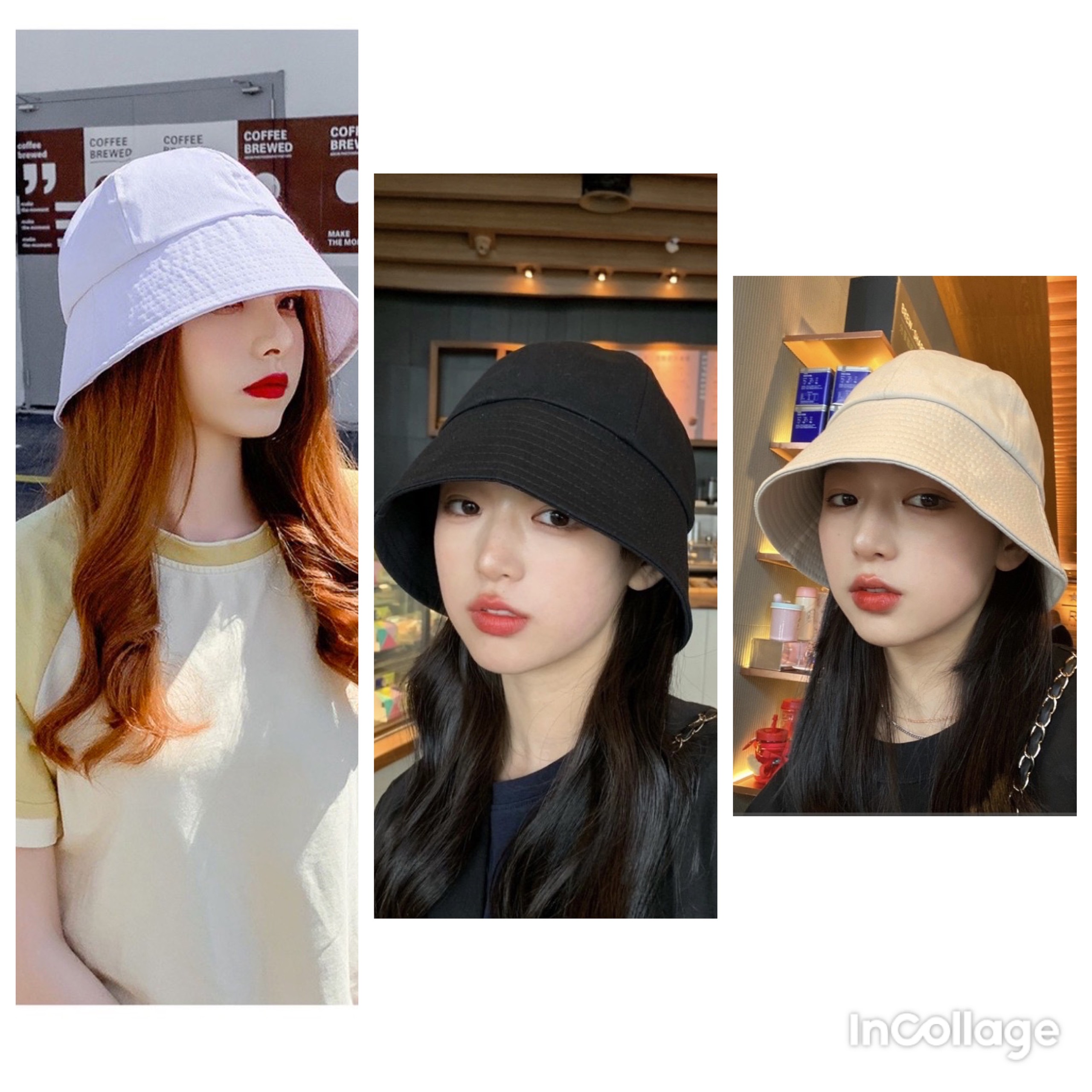 Mũ bucket vành cụp trơn nhiều màu nam nữ - Sam Official - Freeship Extra - Freesize- Bo cụp