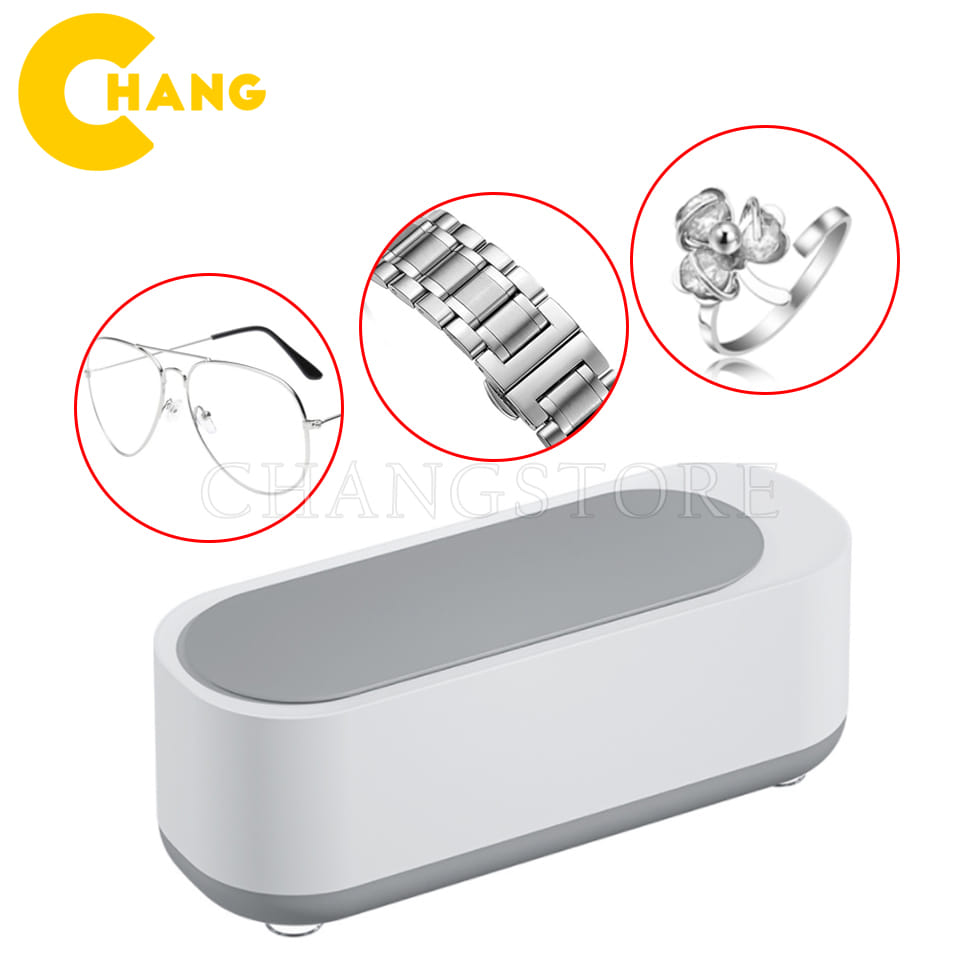Máy Tẩy Rửa Đồ Siêu Âm Đa Dụng, Máy Tẩy Rửa Mini Đồ Trang Sức, Kính, Răng Giả, Dao Cạo Râu