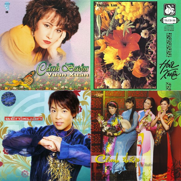 Bộ 4 đĩa cd nhạc xuân