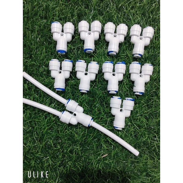 Cút nối nhanh 3 đầu dây 6 li chữ Y - máy lọc nước