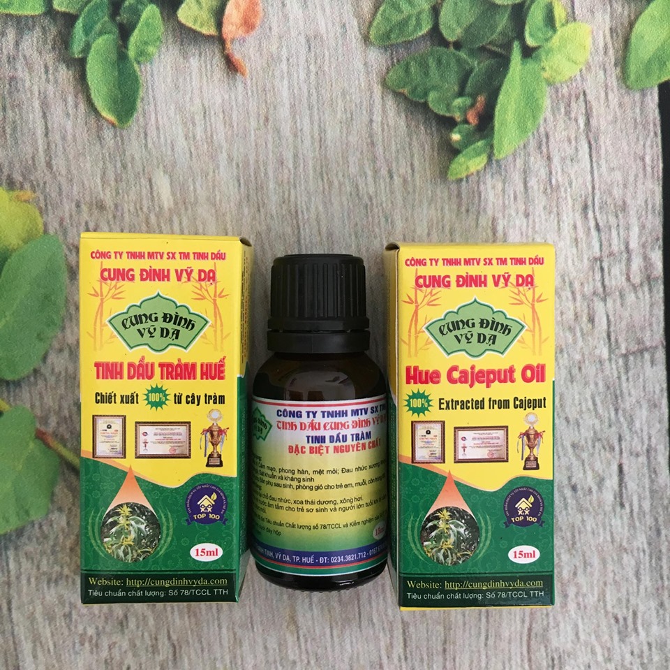 15 ml Tinh dầu tràm Huế nguyên chất hiệu Cung đình vỹ dạ - chai dùng thử