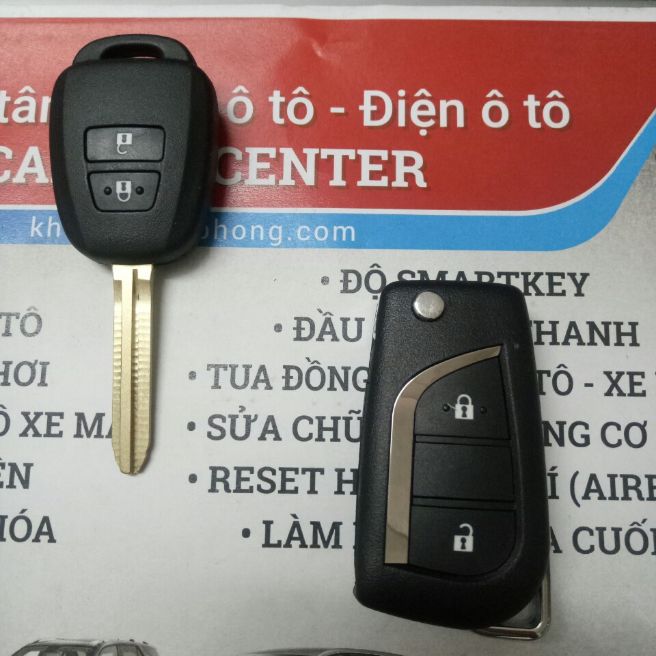 Chìa khóa độ gập Vios, Yaris 2014-2017