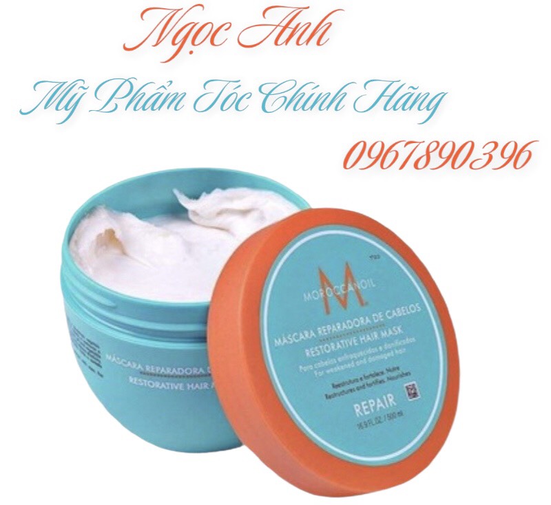 Kem hấp ủ tóc chuẩn salon - dưỡng tóc và phục hồi tóc hư tổn moroc siêu phục hồi