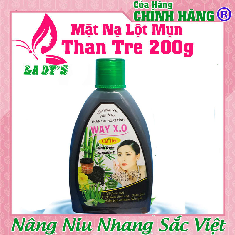 Gel Lột Mụn Đầu Đen, Lột Mụn Cám, Lấy Đi Sợi Bã Nhờn, Vitamin E Giúp Dưỡng Da, Se Khít LCL Chai 200g