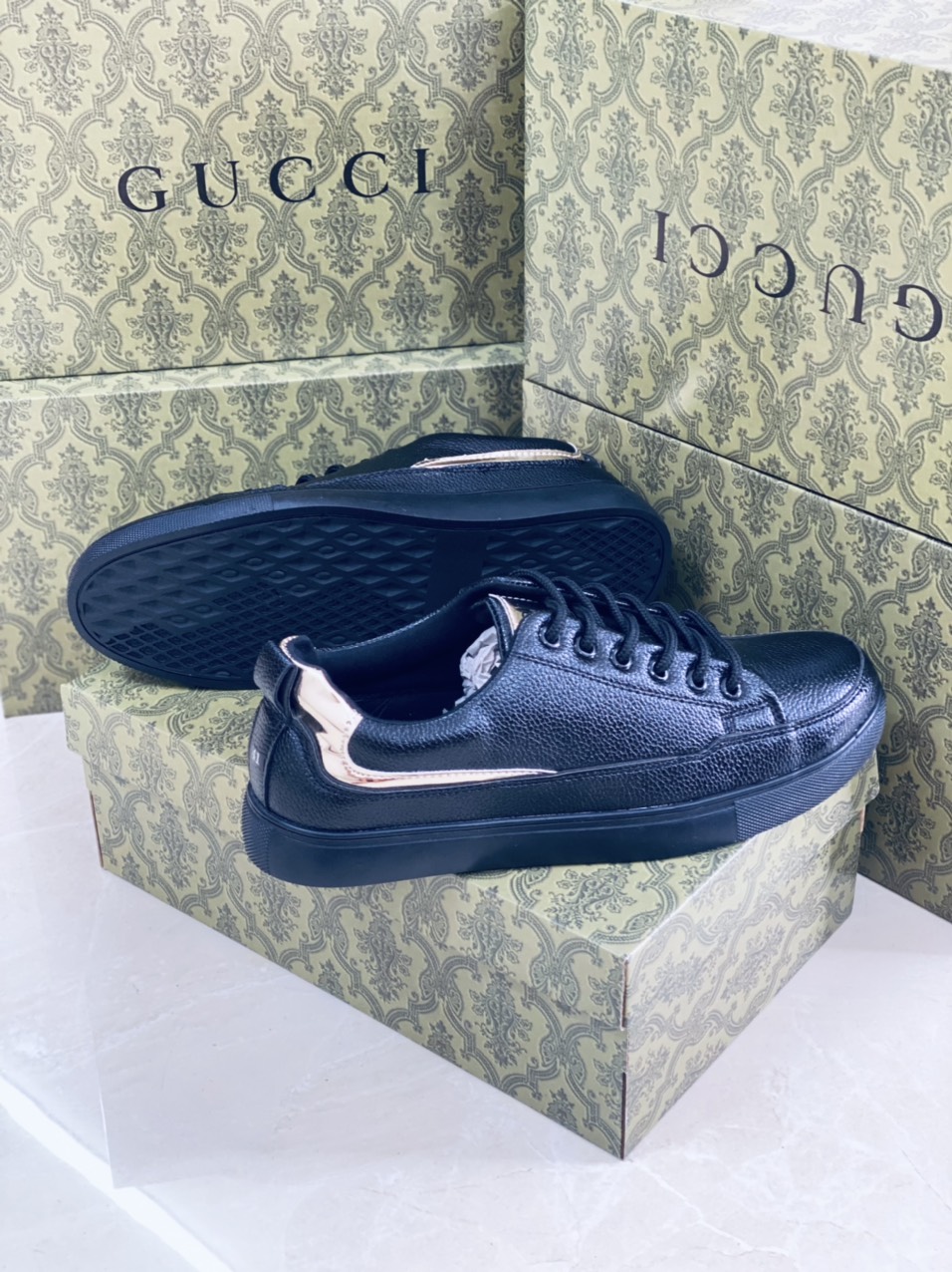 Gs15 giày da nam sneaker kiểu dáng thể thao phong cách trẻ trung hot trend 2022