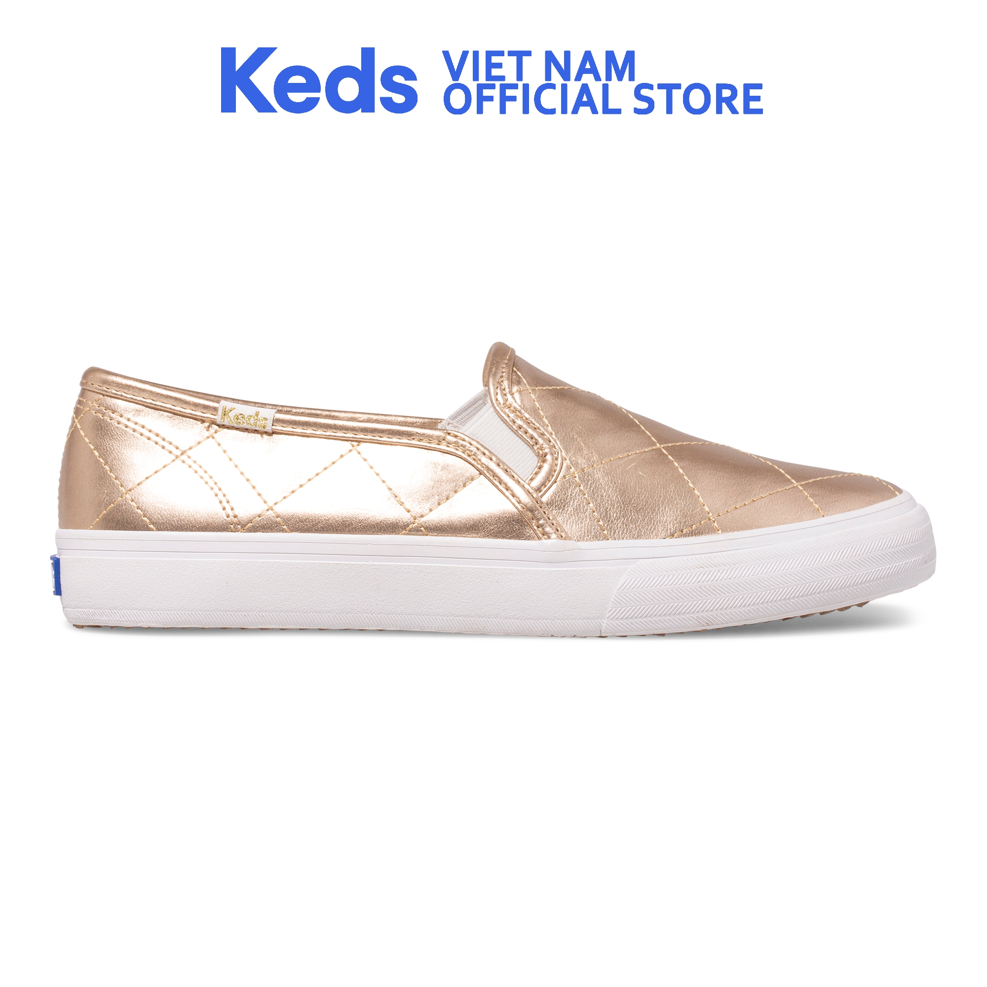 Giày Keds Nữ- Double Decker Quilted PU- KD065602