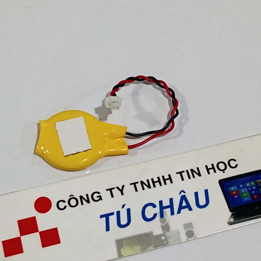 Pin Cmos 2032, CR2032 - 3V (Loại 2 dây đầu cắm 2 lổ) (Chân cắm đầu nhỏ: 3.0mm X 2.0mm)