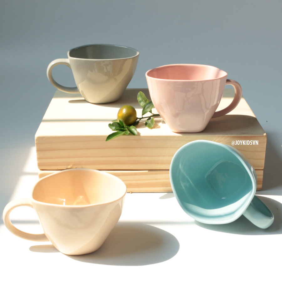 Ly sứ Indochine Amai cao cấp màu Pastel / Cốc sứ màu Pastel - Pastel porcelain Indochine Amaii cup Size M