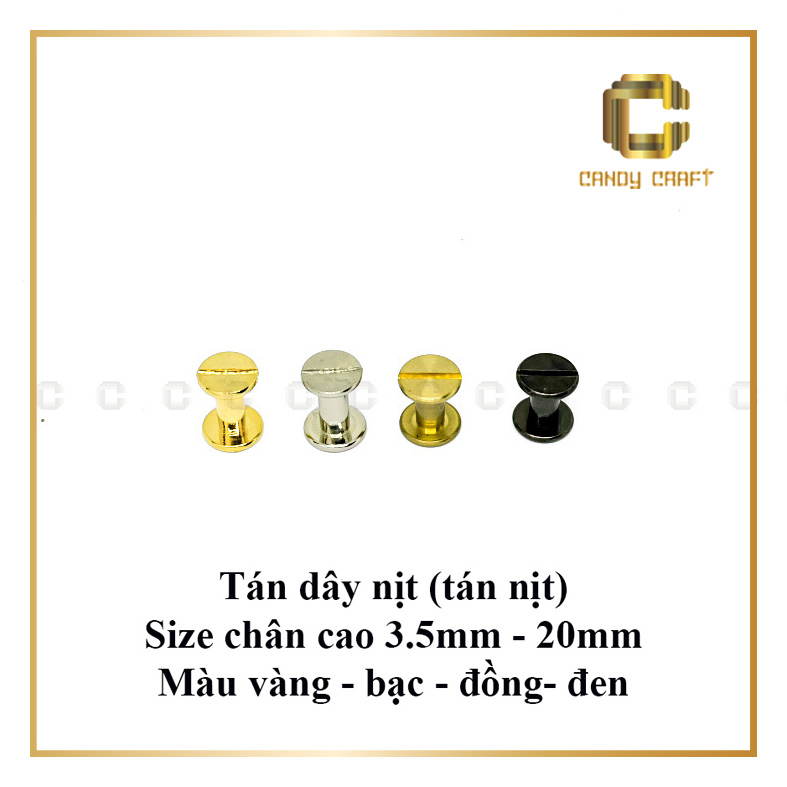 Tán nịt - phụ kiện làm túi xách