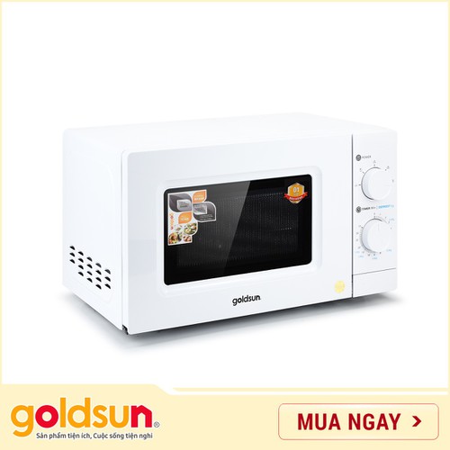 Lò Vi Sóng Goldsun CK1103 (20L) NEW. Chế độ nấu linh hoạt: hâm nóng, rã đông, nấu .Chất liệu bền chắc, tránh thất thoát nhiệt.
