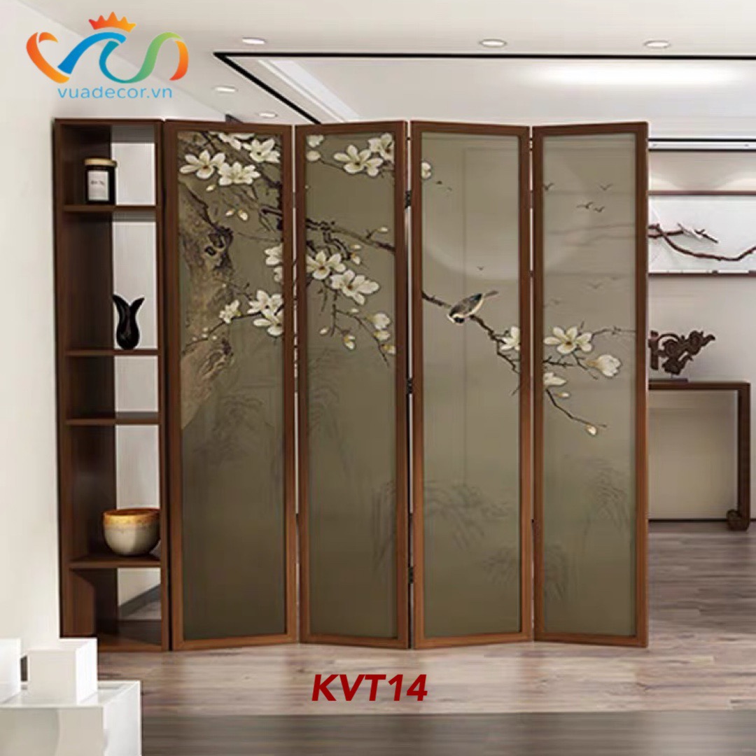 (FREESHIP TOÀN QUỐC) Set Tủ Kệ và 3-4 Vách bình phong In Tranh VUADECOR cao cấp nhiều mẫu mã, phong thủy, hút tài lộc cao 170cm