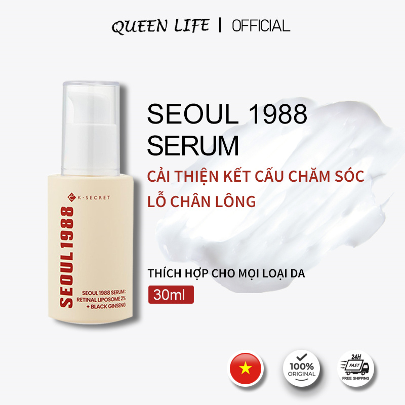 SEOUL 1988 Kem Chống Lão Hóa Retinol 2% & Nhân Sâm Hàn Quốc 30ml | Giảm Sâu Nếp Nhăn & Tái Tạo Collagen | Cải Thiện Độ Đàn Hồi & Căng Bóng Da | Chống Chảy Xệ & Phục Hồi Tế Bào | Giảm Vết Chân Chim & Ngừa Lão Hóa Sớm