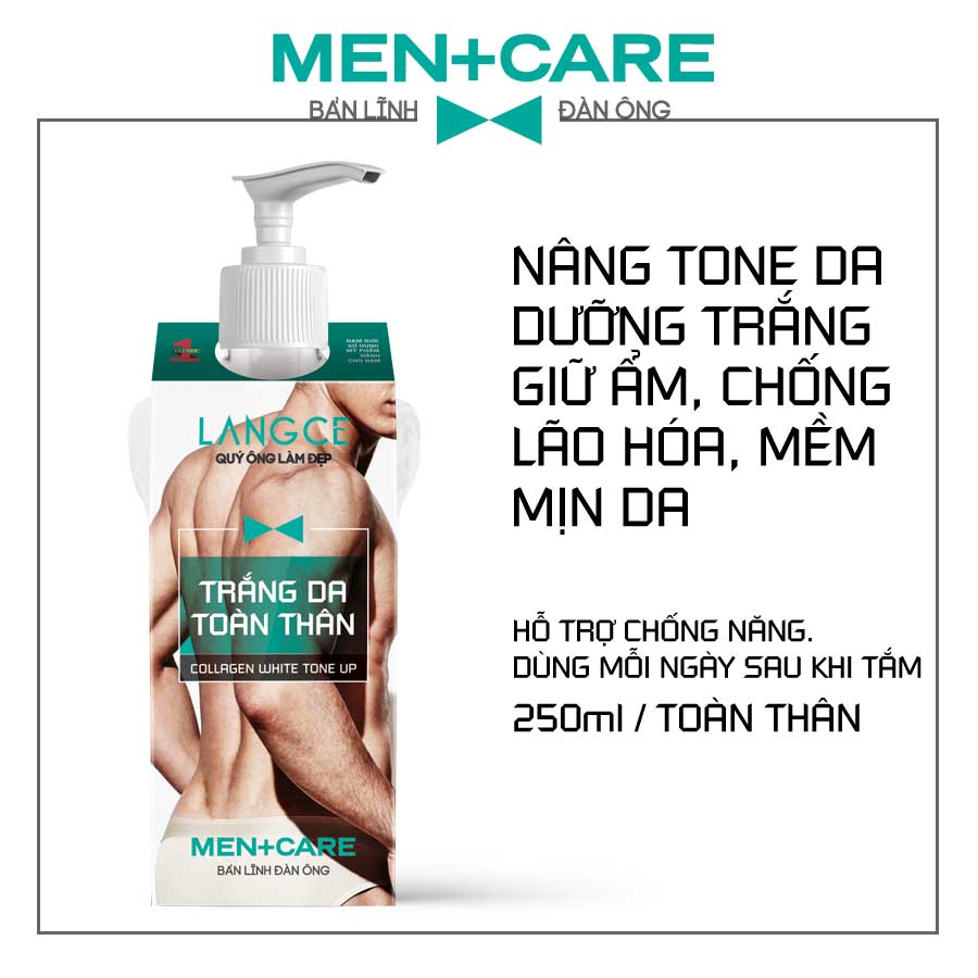 LANGCE COLLAGEN TRẮNG DA TOÀN THÂN GIỮ ẨM KHỎE ĐẸP 250ml CHO NAM