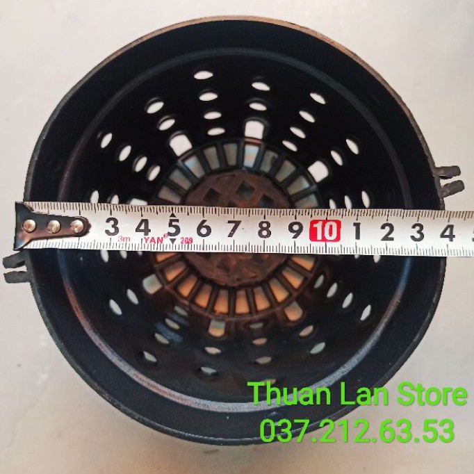 Chậu nhựa đen nhiều lỗ f14
