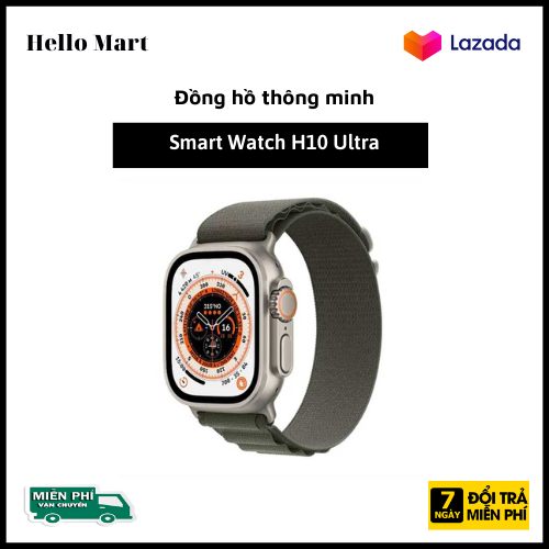 ( Bản 2022 ) Đồng Hồ Thông Minh Smart Watch H11 Ultra Năm 2022. Màn To, Viền Siêu Mỏng, Cạnh Tròn Sang Trọng. Nghe Gọi Trực Tiếp, Đọc Tin Nhắn , Đo Nhịp Tim, Nồng Độ Oxi, Huyết Áp, Calo, Bước Nhảy, Chống Nước