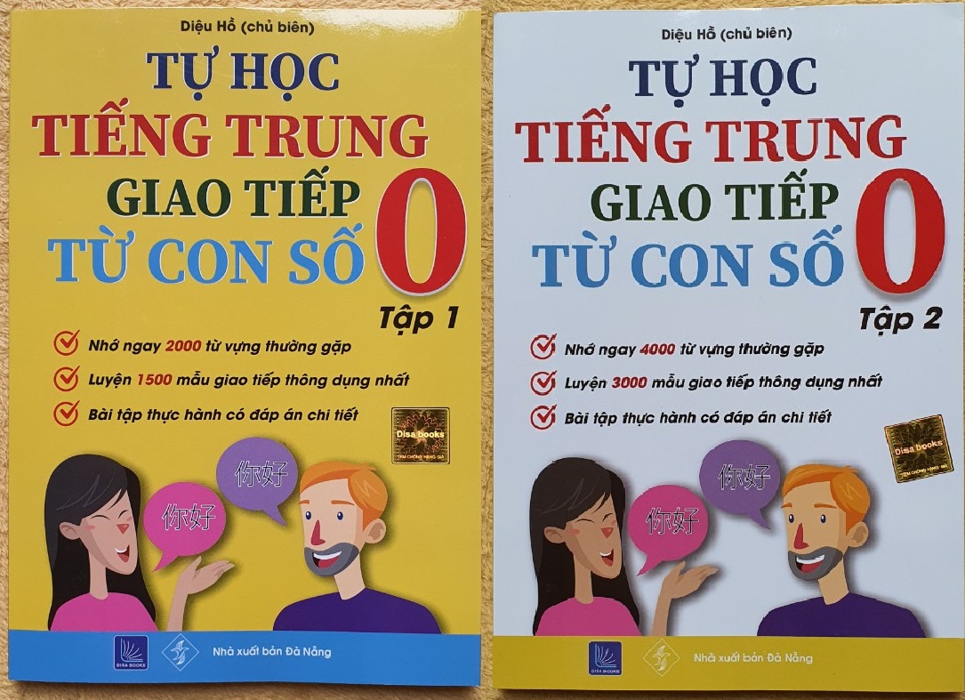 Tự học tiếng trung giao tiếp từ con số 0 tập 1 & 2 + file nghe dạy .