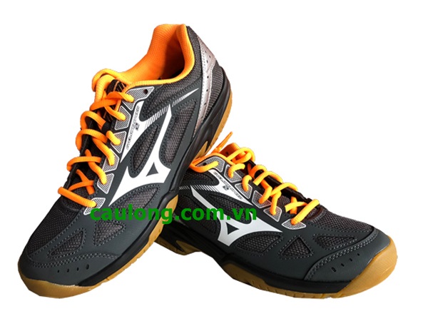 Giày Cầu Lông Mizuno Cyclone Speed Xám Cam