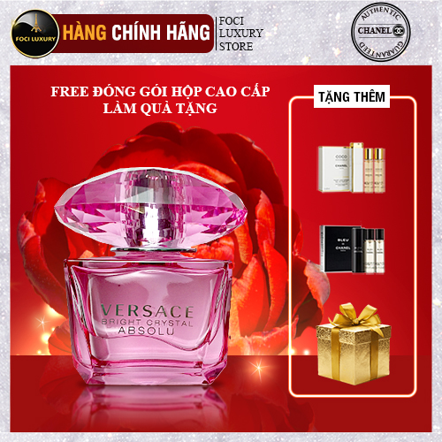 Versace Bright Crystal, Nước Hoa Nữ Versace Bright Crystal, Dầu Thơm Nữ Versace Bright Crystal Absolu EDP 90ml