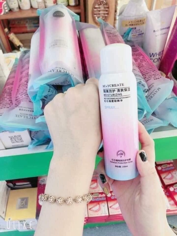 Xịt Chống Nắng Maycreat Dạng Phun Sương Giúp Chống Nắng Làm Sáng Da