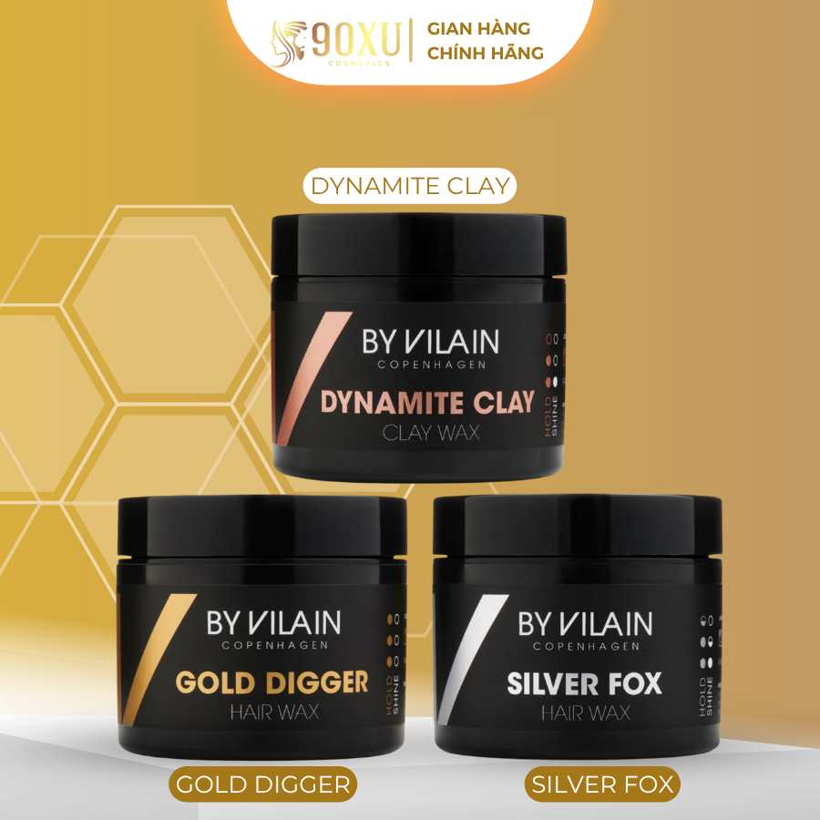  Sáp Vuốt Tóc By Vilain Chính Hãng – Gold Digger Silver Fox Dynamite Clay | Giữ Nếp Tóc Đỉnh Cao Tạo Kiểu Tự Nhiên Mùi Hương Nam Tính 
