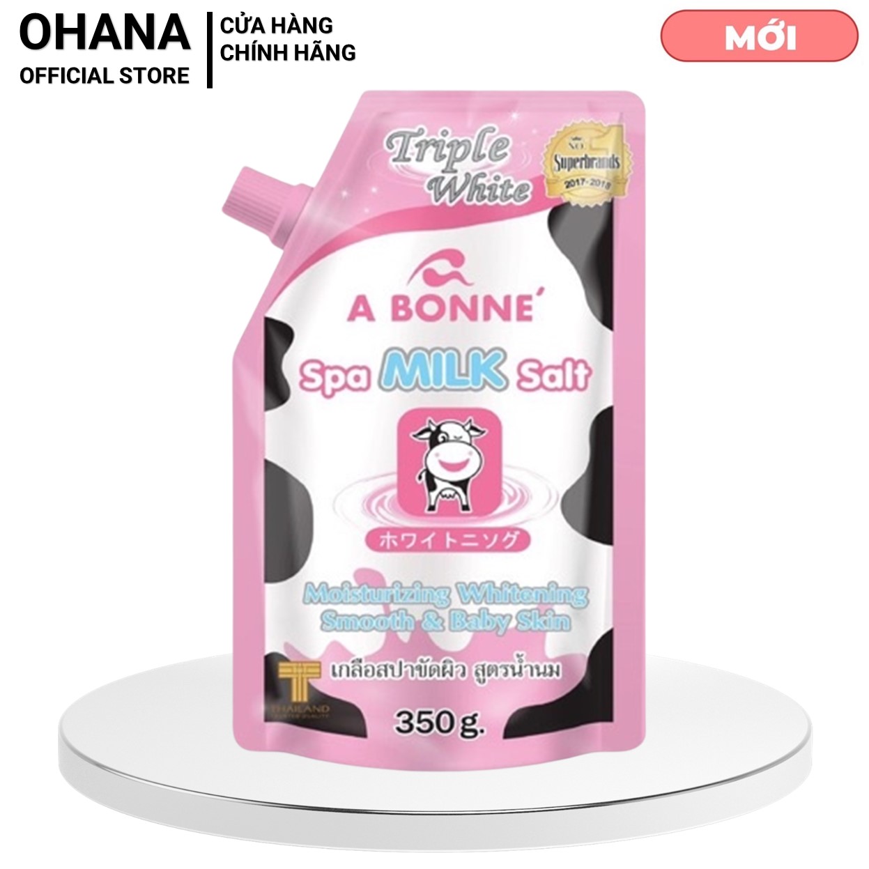 Muối tắm sữa bò tẩy tế bào chết A Bonne Spa Milk Salt Thái Lan 350gr
