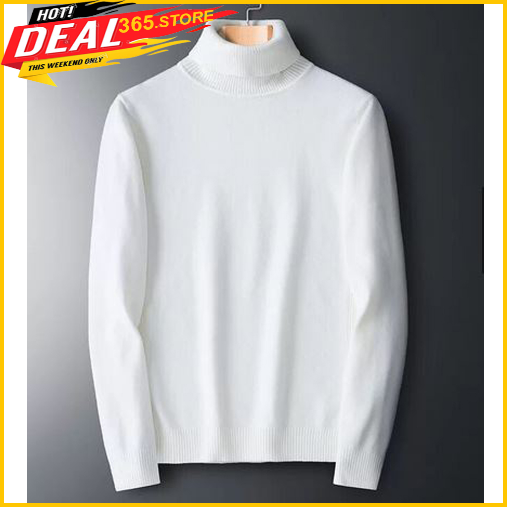 Áo len nam cổ cao 5cm, áo len nam phong cách hàn quốc, len dệt cao cấp dáng slim korean - 365.store