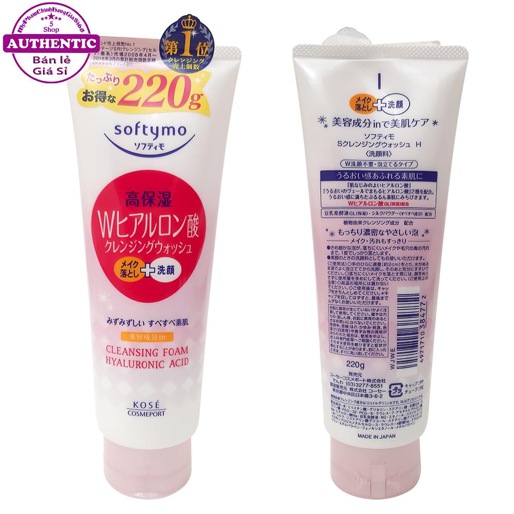 Sữa Rửa Mặt KOSE SOFTYMO Tẩy Trang 2in1 220g JAPAN