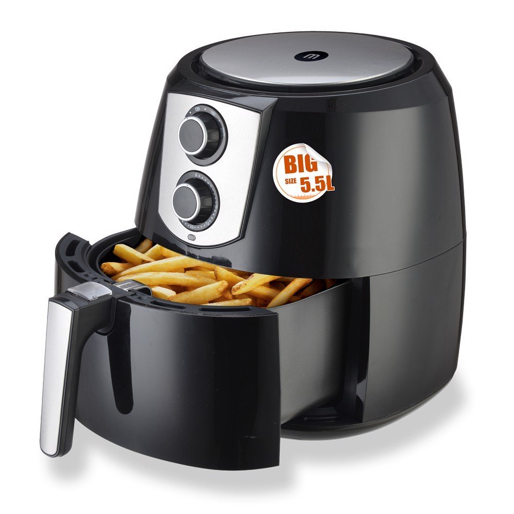 [HCM]Nồi Chiên Chính Hãng - Nồi chiên Không dầu Hàn quốc. Nồi Chiên Không Dầu Mishio MK-01 NEW 3.8 Lít Công Suất 1400 W KHÔNG MÙI KHÔNG KHÓI KHÔNG DẦU ĂN NGON KHÔNG LO SỢ BÉO