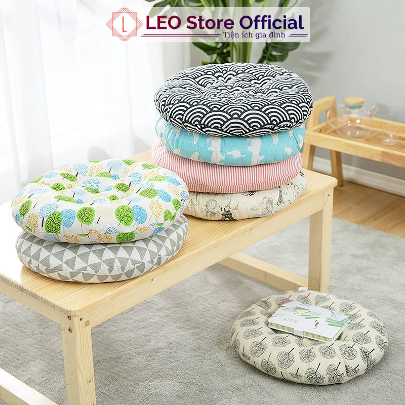 Đệm ngồi bệt LEOS chất liệu vải canvas chống thấm nước nệm ngồi bệt thoáng khí