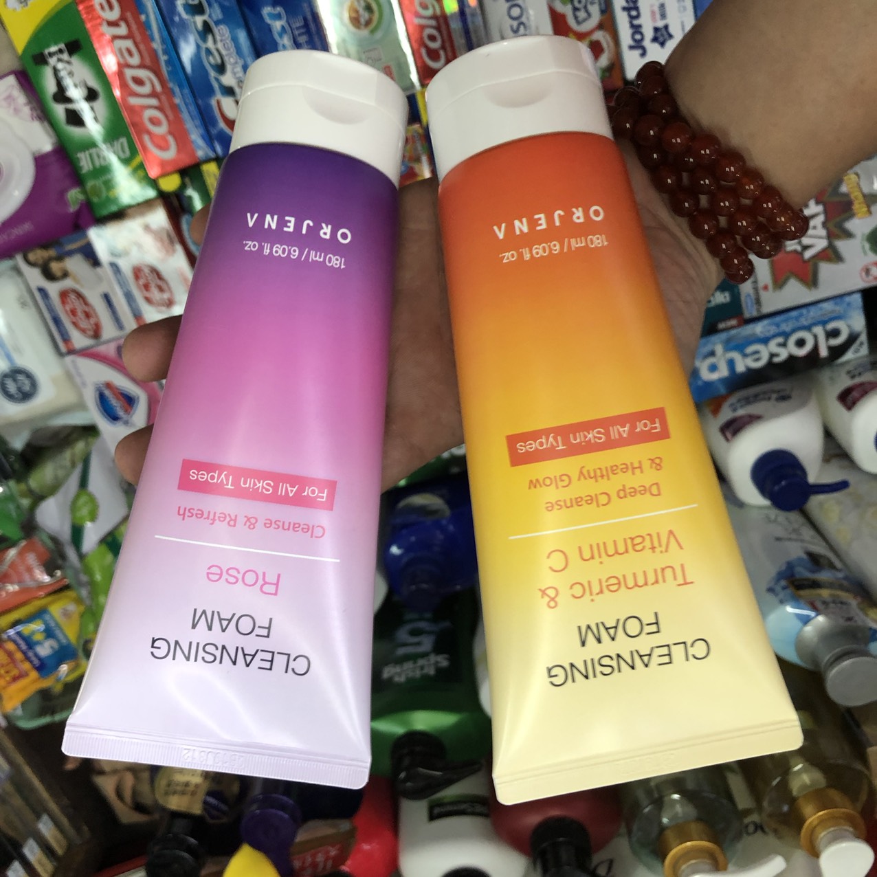 Sữa rửa mặt Nano nghệ & Vitamin C - tinh chất hoa hồng 180ml