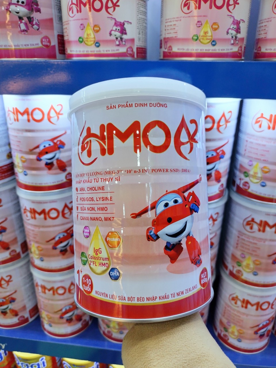 Sữa hmo a2 1+ 850g 1-10 tuổi