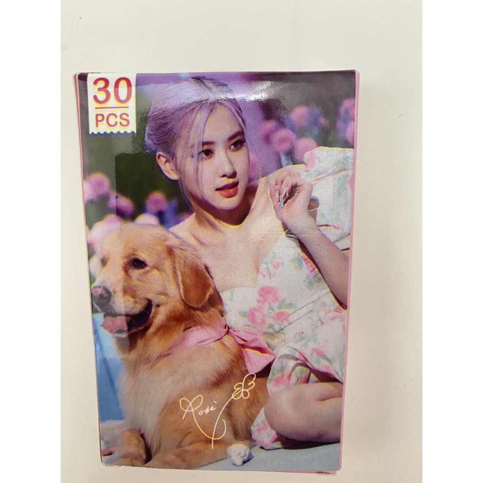 Hộp ảnh black pink 30 ảnh rose