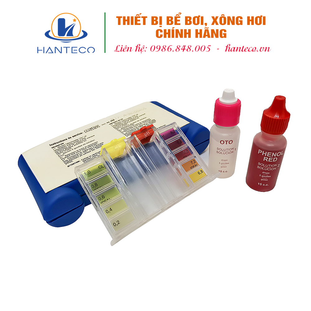 Bộ test nước bể bơi cao cấp midas- đức