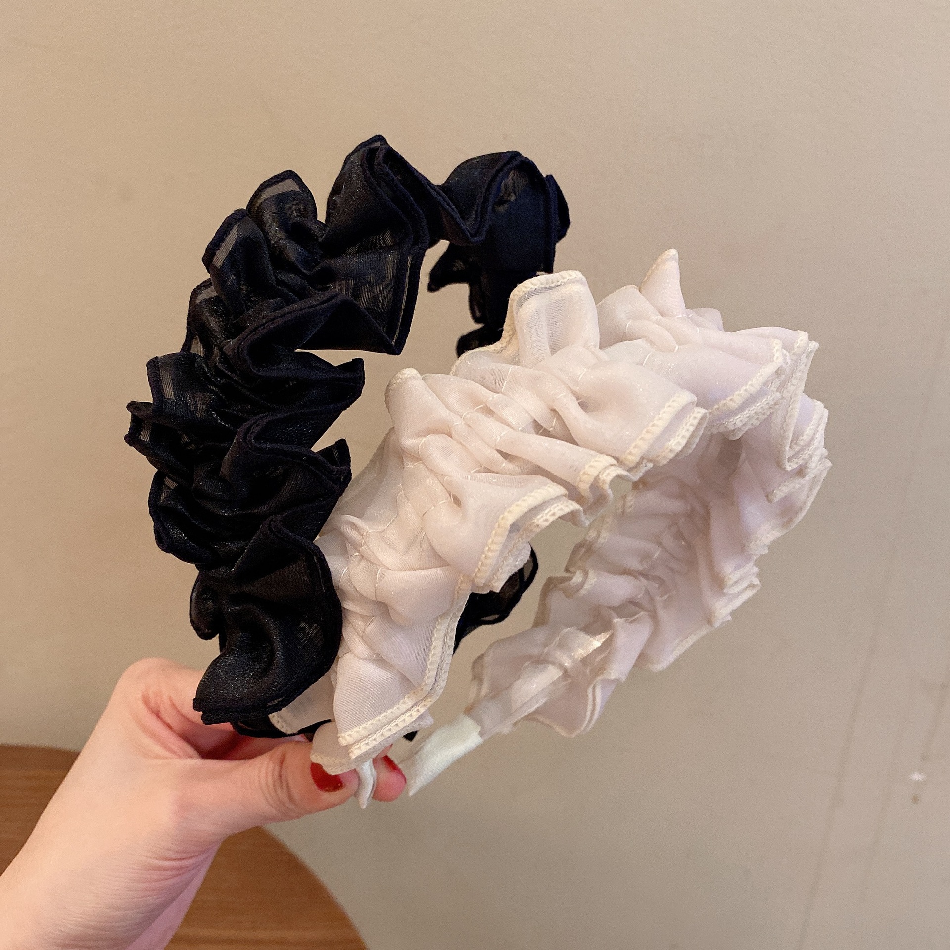 [2002 House] Phụ kiện tóc nữ cài tóc vải voan nhún phong cách tiểu thư dễ thương phù hợp cosplay lolita đi chơi đi chụp hình