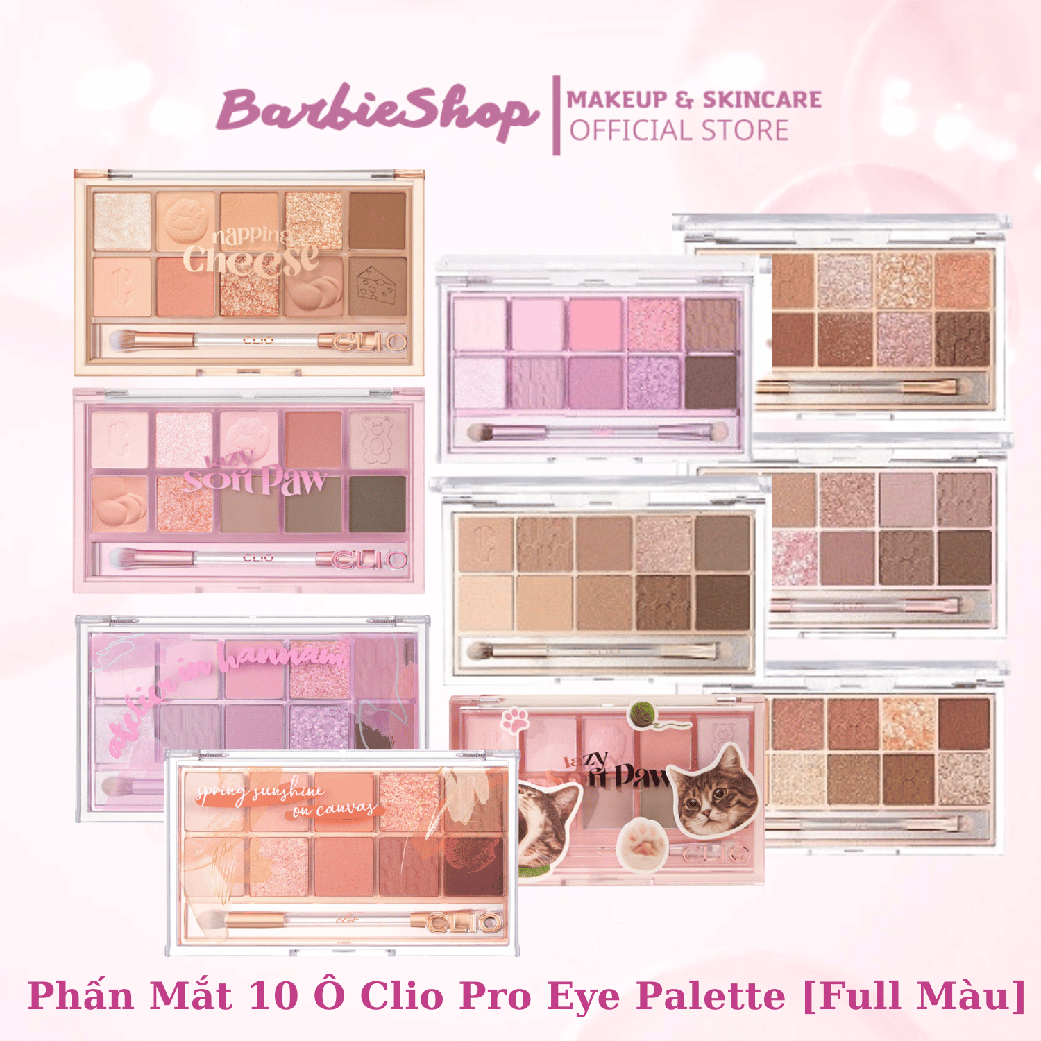 Phấn mắt 10 ô clio pro eye palette
