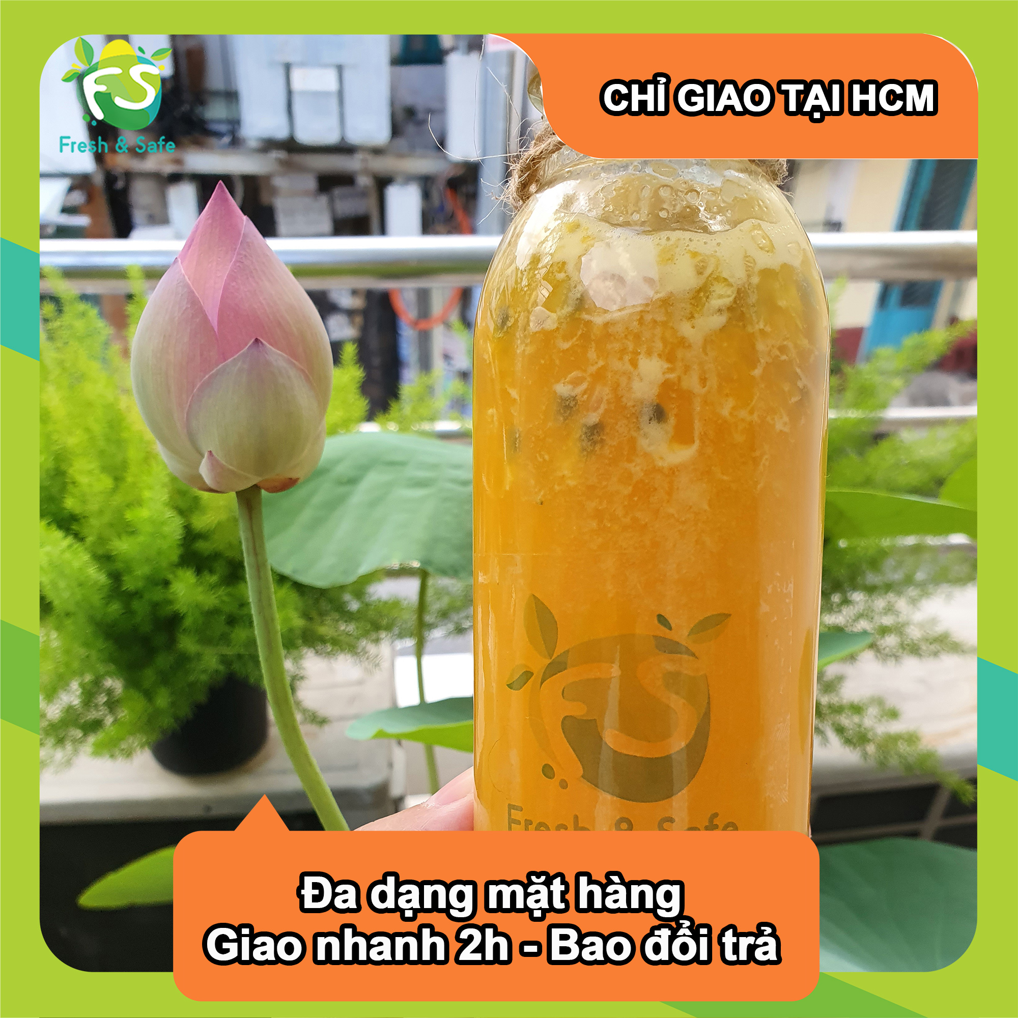 Nước ép cam quýt chanh dây
