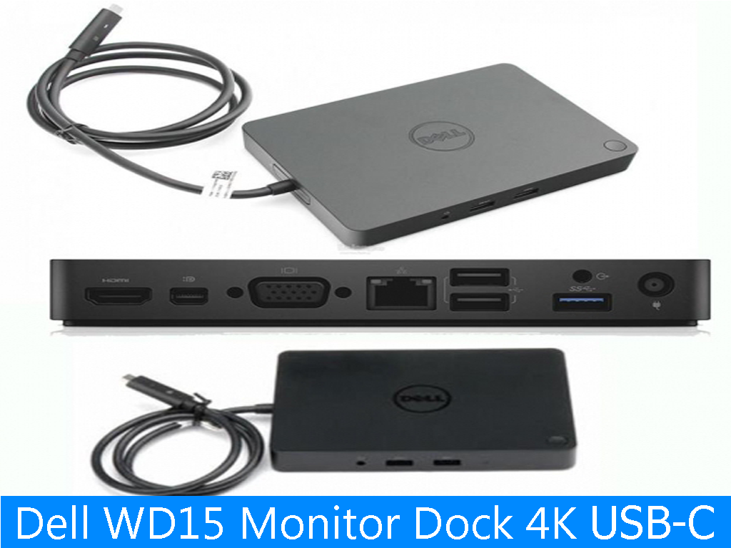 Dell WD15 Monitor Dock 4K with 130W Adapter - Bộ chuyển đổi Dell ...