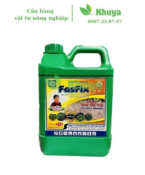 Thuốc trừ cỏ Fasfix 150SL 2 lít Cỏ chết nhanh